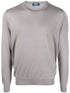 crew-neck cashmere-silk jumper